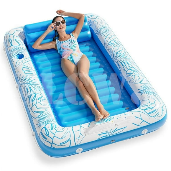 PVC Water Land Inflatable Floating Mattress Blowing Floating Boat Mattress Sunbathing