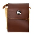 thumbnail image 2 of Bolsa De Forraje De Lona De Cuero, Bolsa De Forraje Plegable Portátil Regalo Resistente Al Desgaste Para Acampar Para La Recolección De Frutas ANGGREK Caqui, 2 of 8