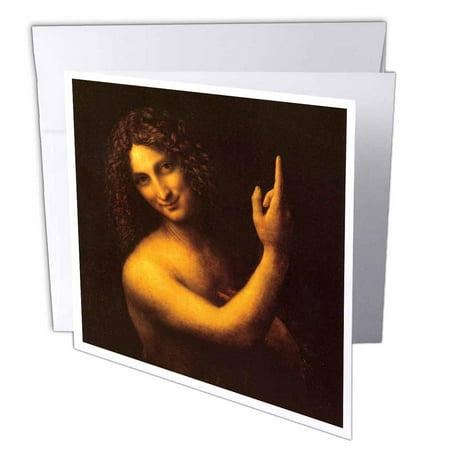 3dRose St. John the Baptist by Leonardo da Vinci 1509, Greeting Cards,...