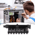 thumbnail image 6 of Pc 8 Channels Fan Hub Cooling Fan Speed Controller for CPU Case HDD VGA PWM Fan PCI Bracket Power By 12V Fan (SATA),1 x fan controller,Black, 6 of 8