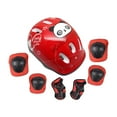 thumbnail image 2 of Juego de Cascos de Bicicleta Shamjiam para Niños Rojo, 2 of 8