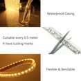 thumbnail image 4 of ADEN-5050-60 Type AC 110-120V LED Strip Lights, Flexible/Waterproof/Dimmable/Multi-Modes LED Rope Light + 23 Keys Remote for Home/Garden/Building Decoration (16.4ft/5m, Warm White 3500K), 4 of 4