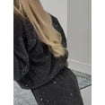 thumbnail image 5 of Women'S Two Piece Sets Glitter Star Tops Tee Shirt Pantsuits Concert Rave Outfits Black XXXL, 5 of 9