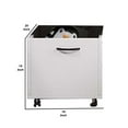 thumbnail image 7 of 20 Inch Multipurpose Storage Box with Caster Wheels Set of 2 White, 7 of 7