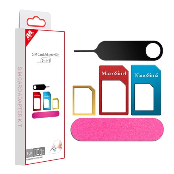 5-in-1 SIM Card Adapter - Universal