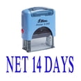 thumbnail image 1 of NET 14 DAYS Self Inking Rubber Stamp Custom Shiny Office Stationary Stamp, 1 of 1