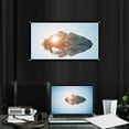 thumbnail image 4 of YISITIAN 16:9 Projection Screen, Non Crease White Projector Screen, 16:9 Thicken Portable Non Crease Soft White Polyester Projector Curtain Projection Screen (72 Inch) CJ919-74417, 4 of 9