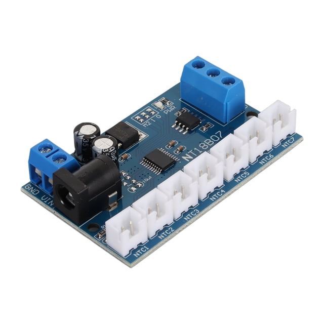 Módulo RS485 MODBUS RTU NTC Sensor de temperatura Módulo RS485 de 7 canales PLC NT18B07 para computadora ANGGREK Otros