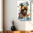 thumbnail image 4 of Welsh Terrier Dog Canvas Wall Art,Pet Canvas Painting Puppy Artwork,Colorful-Watercolor Original Artwork Print For Bedroom, Bathroom Wall Art decor, 4 of 6