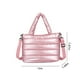 thumbnail image 3 of Elegante Bolso de Mano de Nailon de Gran Capacidad, Acolchado, para Ir de Compras, Trabajar y Viajar (Blanco, Azul, Morado, Rosa y Negro)., 3 of 6