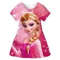 thumbnail image 4 of Disney-vestidos de princesa Elsa para niña, ropa infantil con estampado de dibujos animados, moda de verano para bebé, vestido de Elsa de Frozen 2023 1-10 años, 4 of 4