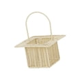 thumbnail image 2 of Cesta de almacenamiento multifuncional para mesa de comedor, cesta de picnic portátil para regalos. Cuadrado beige, 2 of 8
