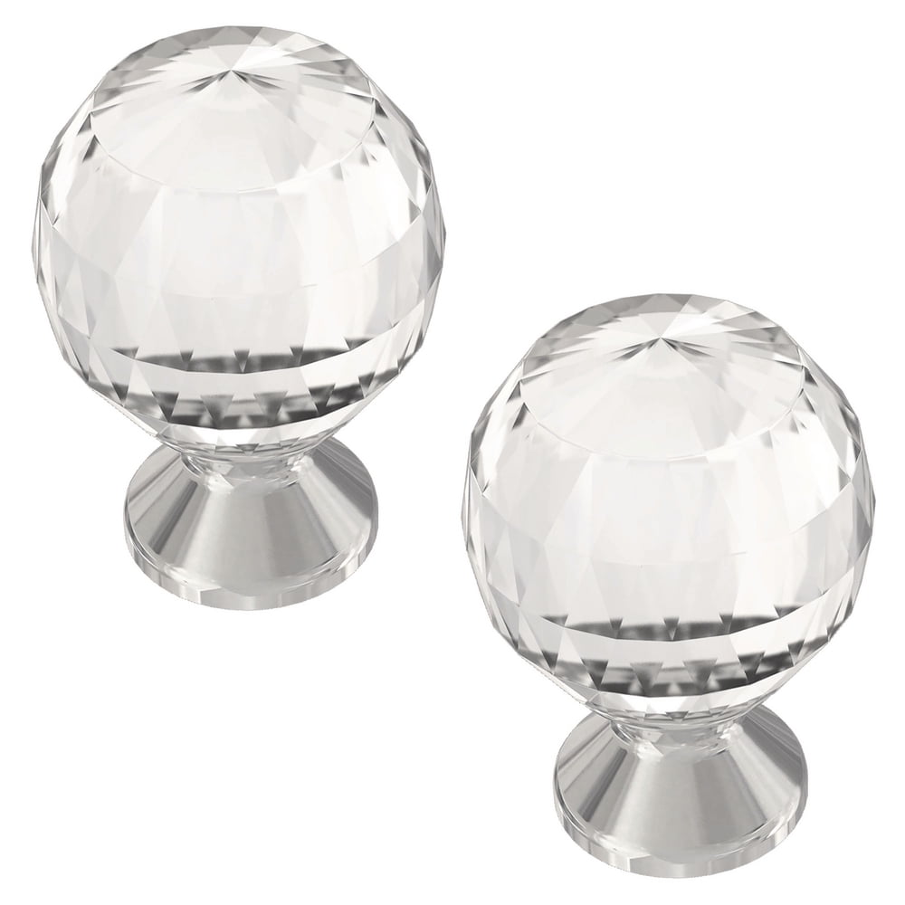 Better Homes&gardens Bhg Chrome Faceted Knob 2 Pack Better Homes&gardens Bhg Chrome Faceted Knob 2 Pack