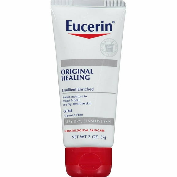 Eucerin Original Healing & Emollient Rich Creme Fragrance Free, 2oz, 6-Pack