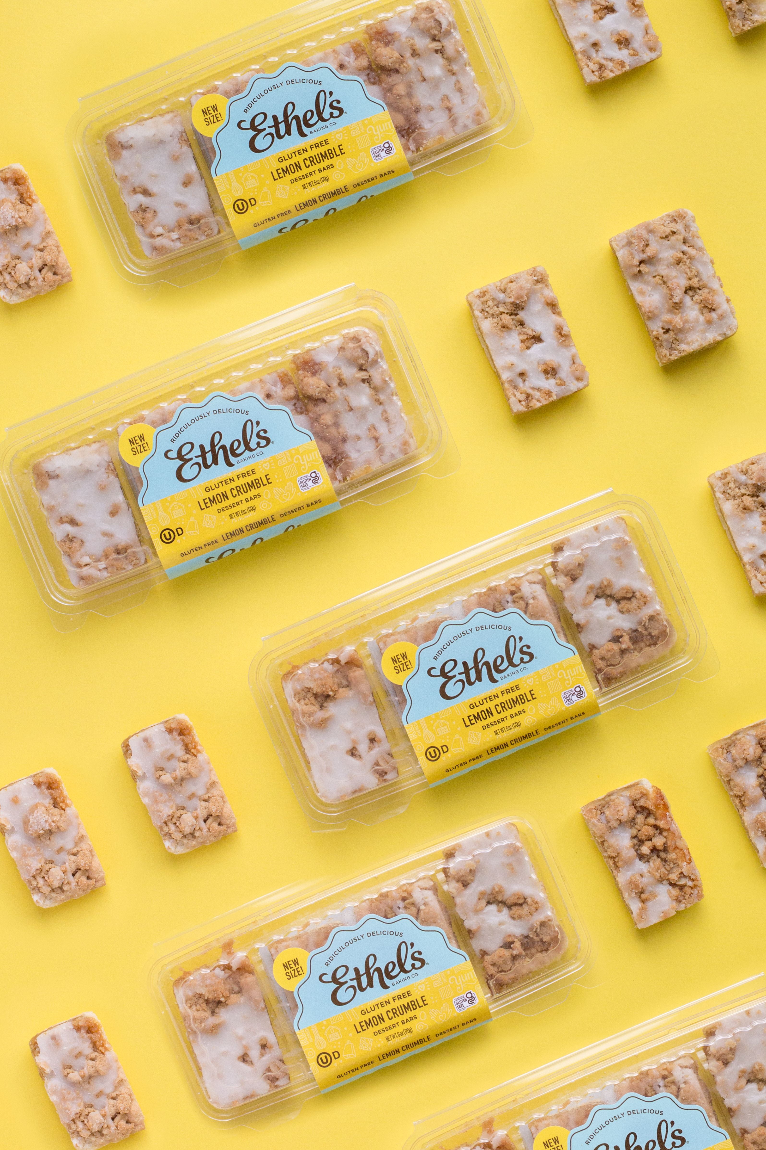 Lemon Crumble Dessert Bars - 24ct (1.5oz Bars), Gluten-Free