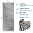thumbnail image 2 of Gray Marble Orange Line Pattern Hot Yoga Mat Towel Non Slip for Hot Yoga - Quick-Drying Yoga Mat Cover with 4 Corner Pockets with Travel Bag - Hot Yoga Towel Non Slip 70"x26", 2 of 6