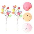 thumbnail image 3 of FRCOLOR Egg Picks for Bouquet Easter Egg Inserts Multi-Color 2Pcs Festive Atmosphere, 3 of 6
