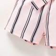 thumbnail image 5 of Vedolay Summer Short Sets Kids Girls Shorts Sets Colorful Striped Print Tops Button Shorts Outfits,Black 18-24 Months, 5 of 5