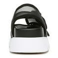 thumbnail image 2 of BAR III Womens Black Mesh Sport Cushioned Kiwi Round Toe Wedge Buckle Sandals Shoes 10 M, 2 of 4