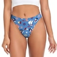 thumbnail image 1 of Balery Colorful Sailing Ship Tangas de Algodón para Mujer con Estampado – Ropa Interior Sexy, Transpirable, G-string-Small, 1 of 6