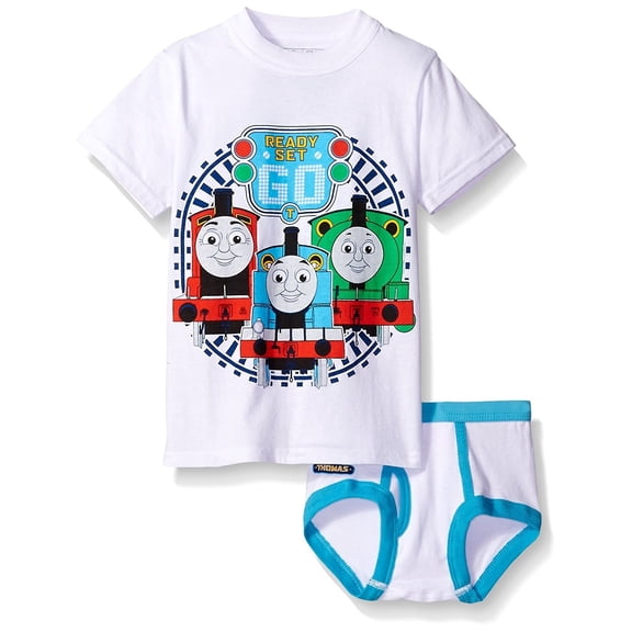 Thomas & Friends Crew Neck Short Sleeve Printed Tshirt Underwear Set (Big Boy's)