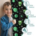 thumbnail image 3 of Blackout Kids Curtains,Alien Planet Black Pattern Children's Insulated Curtains Set Of 2,Bedroom Essentials,Toddler Room Decor 42"x84", 3 of 5