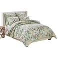 thumbnail image 2 of Juego de ropa de cama Benzara Sia Queen de algodón con estampado floral de jade, 2 of 6