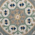 thumbnail image 7 of Ox Bay Clio 7'3" Round Gray/Beige Suzani Wool Indoor Area Rug, 7 of 7
