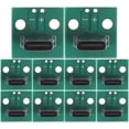 thumbnail image 1 of MasteelfCA 10 Pcs Connecteur USB 6 Broches Module de Support Pcb Connecteur Femelle USB C, 1 of 9