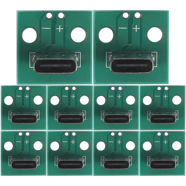 MasteelfCA 10 Pcs Connecteur USB 6 Broches Module de Support Pcb Connecteur Femelle USB C