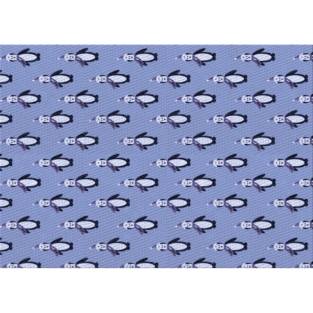 Ahgly Tapis Rectangulaire Lavable en Machine Intérieur Transitionnel Bleu Ciel, 7 Pieds x 10 Pieds