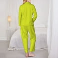 thumbnail image 5 of Disketp Pajamas Set Long Sleeve Sleepwear Womens Button Down Nightwear Pj Sets-Yellow, 5 of 9