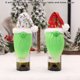 thumbnail image 5 of Matsuzay Cubierta navideña para botella de vino, sombrero de cerveza, barba verde, sombrero de estilo de felpa, accesorios de Kits de decoración para fiestas Blanco, 5 of 6