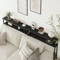 thumbnail image 3 of QinaQin Double-Layer Slim Console Table, a Narrow 5.9-Inch Sofa Table with Adjustable Shelves, Is Perfect for Placement Behind a Sofa, In An Entryway, Hallway, Or Foyer, 3 of 8