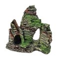 thumbnail image 1 of 1PC Aquarium Decoration Artificial Hill Fish Tank Landscaping Ornament Resin Artificial Mountain (Random Style), 1 of 6