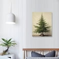 thumbnail image 3 of COMIO  Vintage Christmas Tree Wall Art Retro Winter Pine Botanical Aesthetic Pictures Prints Neutral Winter Room Wall Decor Canvas Posters Farmhouse Holiday Wall Decor, 3 of 4