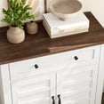 thumbnail image 4 of Farmhouse Storage Cabinet, Rustic Buffet Sideboard Cabinet with Drawer and Doors, Multi-Functional Entryway Storage Cabinet for Kitchen, Dining Room, Entryway, 4 of 7