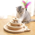 thumbnail image 2 of Track Cat Toys Toys Suministros para mascotas para Kitty Cat Regalos para 3 capas Yuyangstore Juguetes de rodillos para gatos, 2 of 8