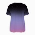 thumbnail image 4 of Hauts d'Été pour Femmes Grande Taille Mode Femme Ample Confortable Col en V à Fermeture Éclair Imprimé Manches Courtes Haut Blouse T-Shirt Col en V Femme en Liquidation, 4 of 5