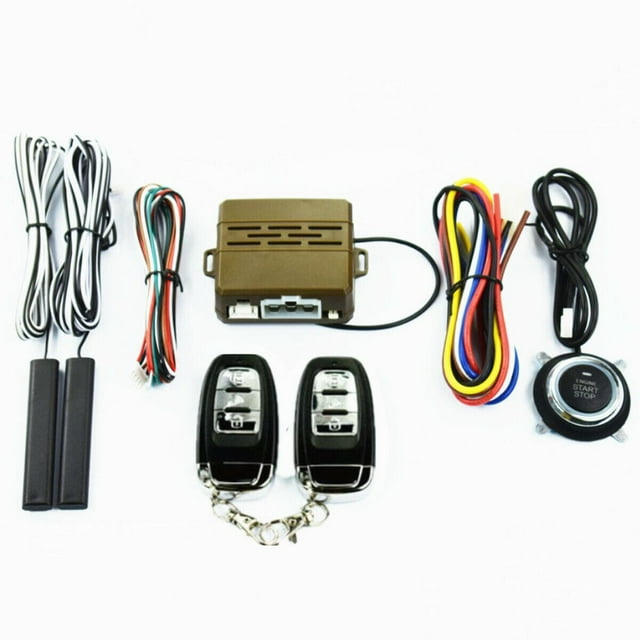 Starter Button Remote Alarm System Keyless Entry Engine Kit for Car SUV-