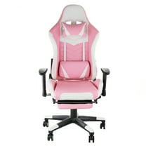 GameFitz Gaming Chair in Pink and White