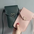 thumbnail image 5 of Sinhoon Phone Purse Fine Workmanship Large Capacity Faux Leather Heart Shape Buckle Cossbody Bag for Travel, 5 of 7