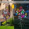 thumbnail image 5 of QiShi Solar Butterfly Lights, 2 pack Outdoor Solar Garden Stake Lights, Waterproof Decorative Solar Lights with 14 Butterflies for Pathway Lawn Decor (Colorful Light), 5 of 8