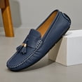 thumbnail image 2 of Big Size Men's Casual Loafers Slip On Leather Shoes Lightweight Driving Shoes Moccasins Classic Penny Loafer Flats Boat Shoes, 2 of 9