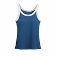 thumbnail image 2 of Blusa de poliéster para mujer, de moda, informal, de color liso, con tirantes, almohadillas para el pecho y la espalda, chalecos y tops moldeadores., 2 of 9