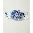 thumbnail image 4 of 3 Months Baby Girls Clothes 6 Months Girls 4PCS Floral Romper Outfits Set Letter Print Newborn Girls Long Sleeve Top Pants Set with Headband Blue, 4 of 10