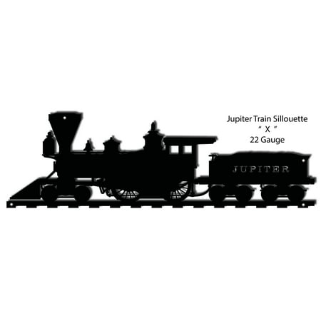 Jupiter Laser - Jupiter Train Silhouette Laser Cut Out Of Metal 7