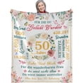 thumbnail image 1 of LHSHID Happy 40th Birthday Decorations Women Blanket Flannel Soft and Comfortable Anti static Bed Sofa Blanket 50x60in, 1 of 5