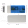 thumbnail image 3 of yeacher Pilulier Intelligent Portable avec 6 Compartiments, DEL 4 Couleurs et Rappels d'Alarme, Pile au Lithium Intégrée, Gris, 3 of 6