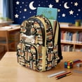 thumbnail image 4 of Xixirimido Black Cat Books Floral Print Backpack for Boys Girls Elementary Middle School Bookbag Kids Lightweight Back Pack Multi Pocket School Bags Large Capacity, 4 of 8